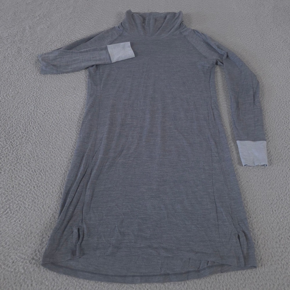 Dagsmejan Dress Womens S Gray Nattwarm Sleep Merino Wool Tencel Thumbhole Cowl